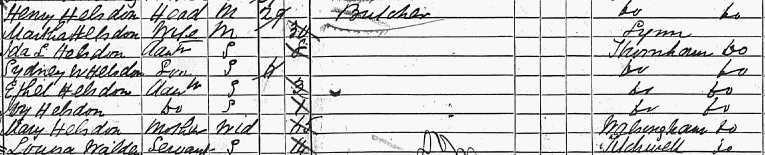 martha 1891 census