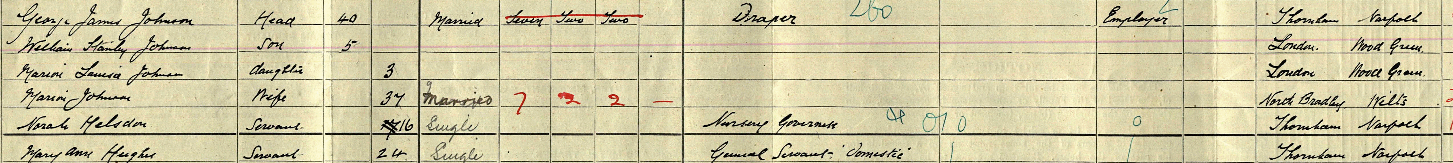 norah helsdon 1911 census